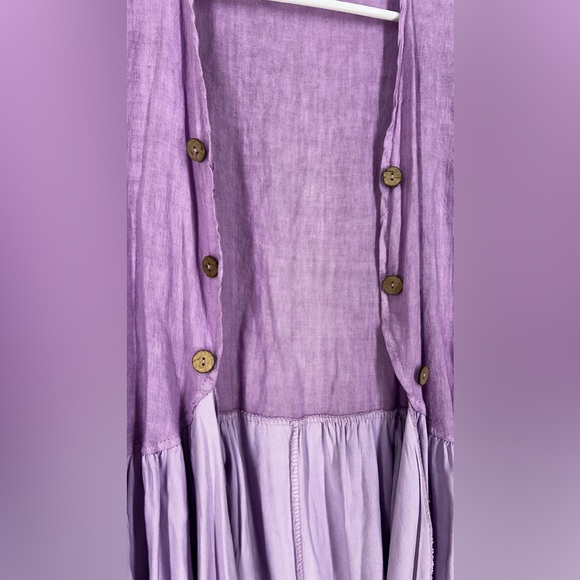 Grey Violet made in Italy Linen women’s cardigan top - Picture 6 of 13